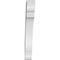 Ekena Millwork 4-in. W x 20-in. D x 32-in. H Olympic Architectural Grade PVC Knee Brace BRCP04X20X32OLY - alternate 3